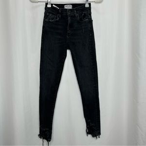 Agolde black Filter Free skinny jeans distressed